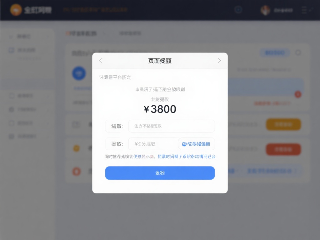 接下来是在页面上填写需要提取的金额，在填写过程中注